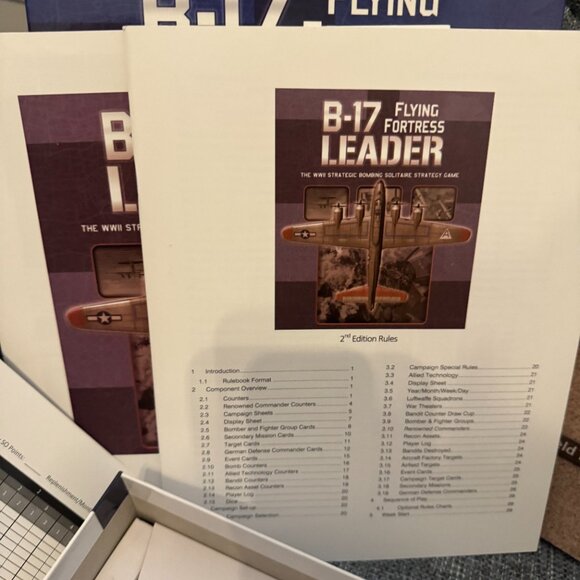 B-17 Flying Fortress Leader (open, unpunched) DVG Games & Draco Ideas - Picture 10 of 16